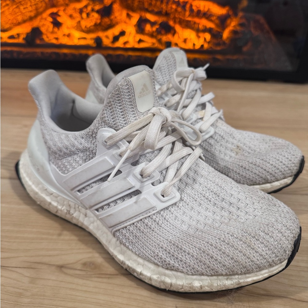 Adidas Cream Knit Sneakers